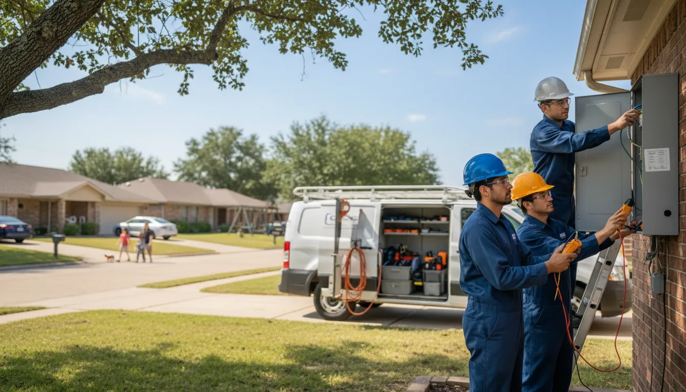 Certified electrician providing emergency electrical services in Ruso, ND